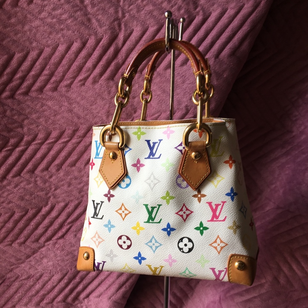 Auth Multicolored White Mono Audra Louis Vuitton